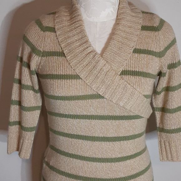 Pink Rose Petite Tan Sweater Dress - Picture 2 of 6